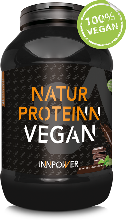 Imagen del bote de la proteína vegetal vegana de Innpower